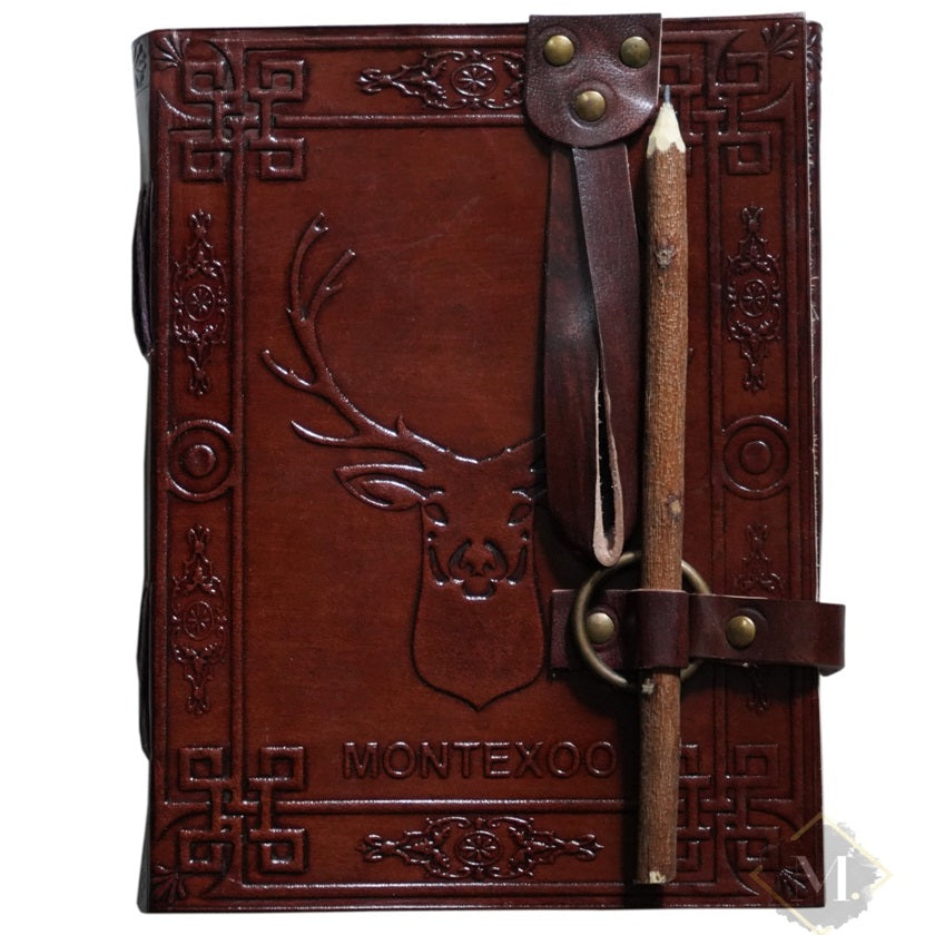 Montexoo Leather Journal With Pencil