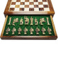 Roman Brass Chess Set With Woodan Board