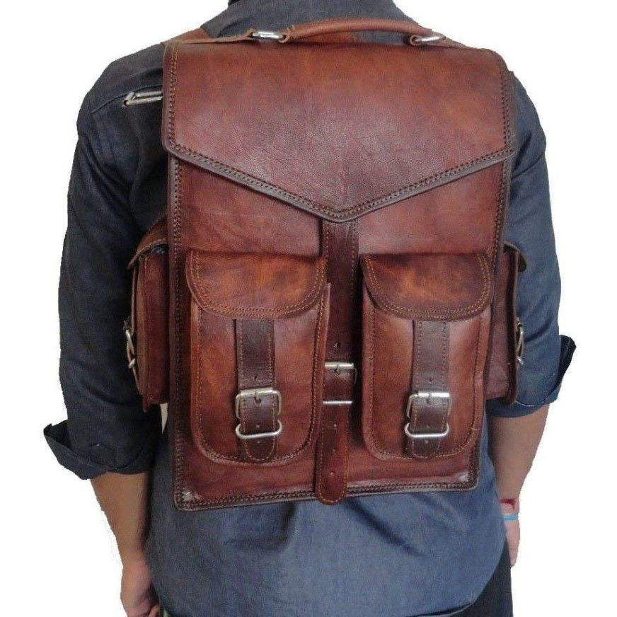 Vintage Leather Backpack bag