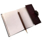 Vintage Leather Brown Hand Stone Journal
