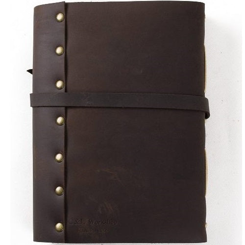 Vintage Leather  Buff journal With Key Lock