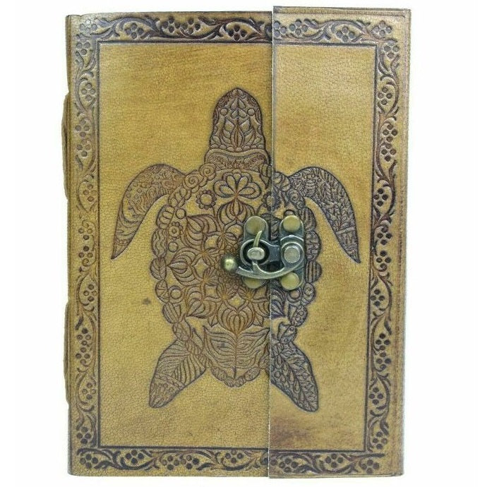 Vintage Leather Journal Notebook (Tortoise)