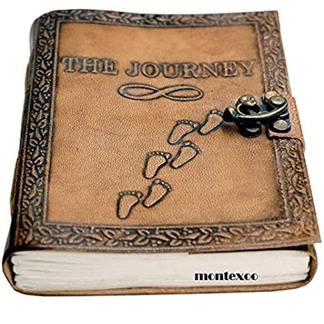 Vintage Leather Notebook Journal ( The Journey )