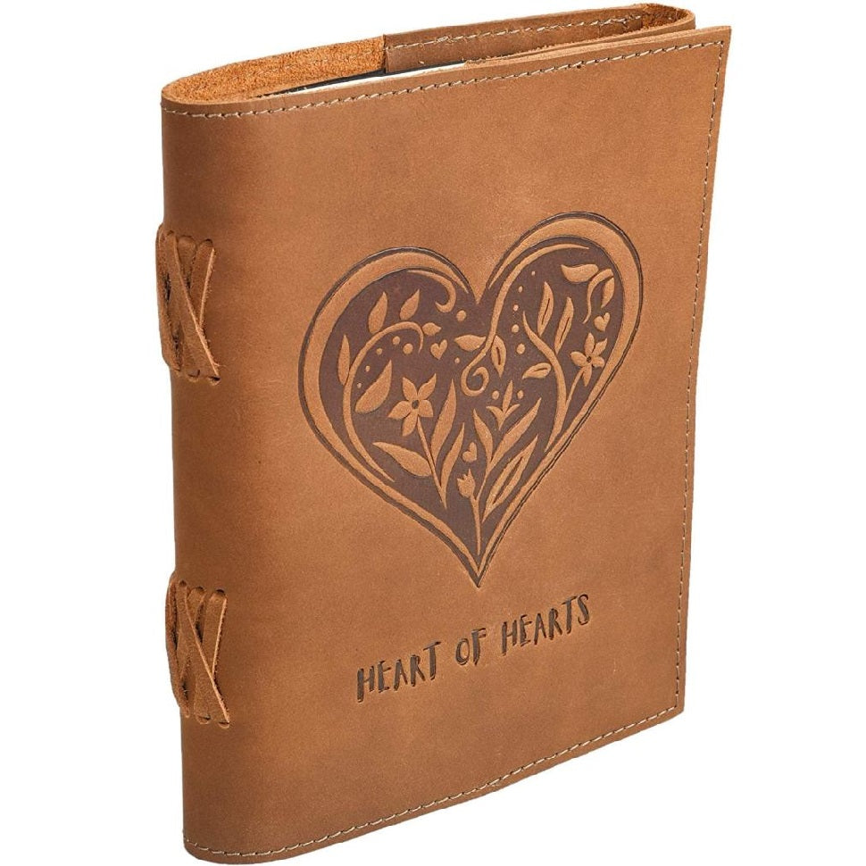 Vintage Retro Buff Heart Journal Notebook