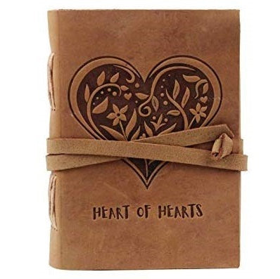 Vintage Retro Buff Heart Journal Notebook